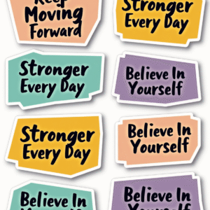 Self-Love & Motivation - Sticker Sheet v10
